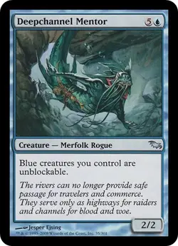 DEEPCHANNEL MENTOR x1 mtg NM Shadowmoor 1 Unc - Image 1
