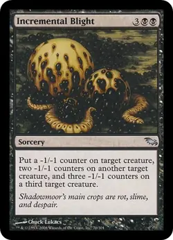 INCREMENTAL BLIGHT x1 mtg NM Shadowmoor 1 Unc - Image 1
