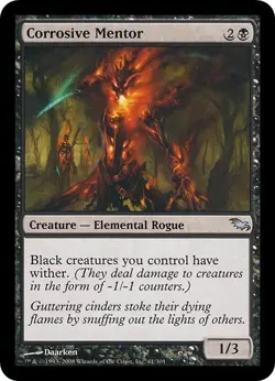 CORROSIVE MENTOR x1 mtg NM Shadowmoor 1 Unc - Image 1