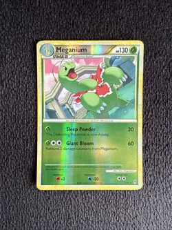 Pokemon Card Meganium - Call of Legends (Reverse Holo Rare 27/95) - LP+ - Image 1