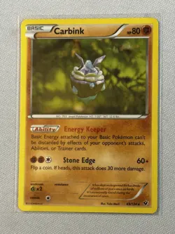 2016 XY - Fates Collide Pokemon Carbink Basic/Rare #49 - Image 2