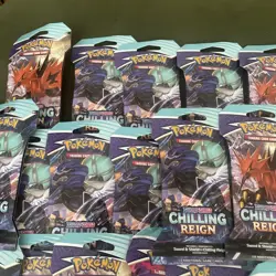 Pokemon Chilling Reign Sleeved Booster Packs x 36 - Slight damage Brand New - Image 3