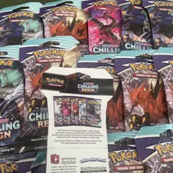 Pokemon Chilling Reign Sleeved Booster Packs x 36 - Slight damage Brand New - Image 4