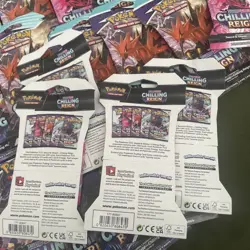 Pokemon Chilling Reign Sleeved Booster Packs x 36 - Slight damage Brand New - Image 5