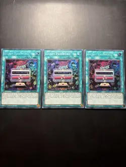 Yugioh! Playset - 3x Secret Passwort Secret Rare - RA04-EN095 1st Edition - ENG - Image 1