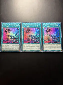 Yugioh! Playset - 3x Seventh Ascension Super Rare - RA04-EN098 1st Edition - ENG - Image 1