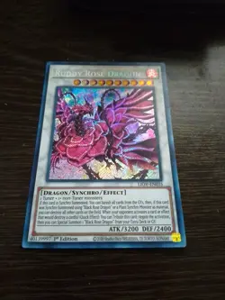 Yugioh Ruddy Rose Dragon LIOV-EN035 Secret Rare 1st Ed NM - Image 1
