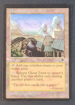 MTG - 1x Ghost Town -Tempest - NM/LP - Vintage Land - Magic The Gathering - Image 1
