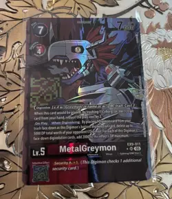 Digimon Card Game MetalGreymon Alt Alternate Art EX9-011 SR Versus Monsters - Image 1