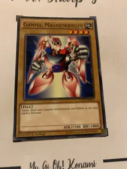 GAMMA, MAGNETKRIEGER - 1. AUFLAGE YGLD-DEB13 DEUTSCH Yu-Gi-Oh! CARD COMMON 2015 - Image 5