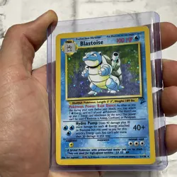 Blastoise Pokemon Card Holo WOTC 2/130 Base Set 2 Rare Vintage 2000 LP TCG Vtg - Image 2