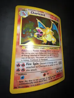 Pokemon TCG Charizard Holo Unlimited Rare Card 4/102 Wizards WOTC 1999 Base Set - Image 2