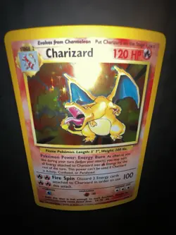 Pokemon TCG Charizard Holo Unlimited Rare Card 4/102 Wizards WOTC 1999 Base Set - Image 4