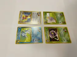 4 Rare Pokemon Card Lot Japanese Gym Neo Golduck Venomoth Pidgeotto Arbok - Image 5