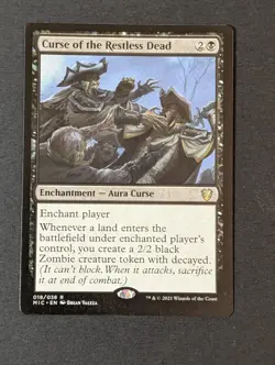 MTG - 1x Curse of the Restless Dead - Commander Innistrad Midnight Hunt NM Magic - Image 5