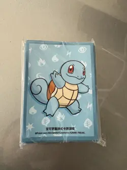 Pokemon Simplified Chinese Exclusive Card Sleeve (64 Pieces) Squirtle - Image 1