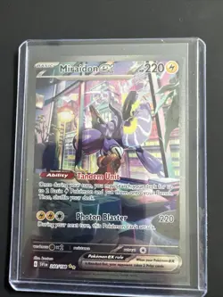 Pokemon TCG Miraidon EX Scarlet & Violet Base Set Holo Card 244/198 Special Rare - Image 1