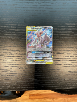 Mewtwo & Mew GX Pokemon TCG Sun & Moon Holo Promo Card #SM191 - HP DMG - Image 1
