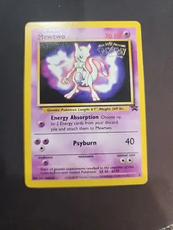 Mewtwo Pokemon Promo The First Movie Card #3 with a Kids WB Stamp NM - Image 1