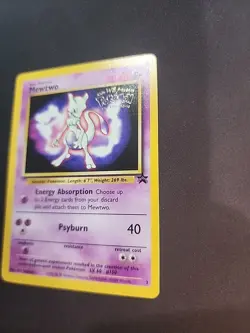 Mewtwo Pokemon Promo The First Movie Card #3 with a Kids WB Stamp NM - Image 4