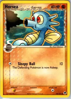 Horsea - (Delta Species) Common Dragon Frontiers 50/101 LP Pokemon Card Vintage - Image 1