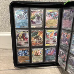 Pokemon Card Binder Collection Lot Charizard V, mew V, V And Ex + More - Image 2