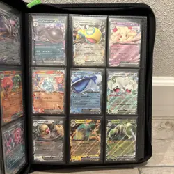 Pokemon Card Binder Collection Lot Charizard V, mew V, V And Ex + More - Image 5