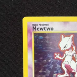 #10 Mewtwo 10/102 Base Set Holo Pokemon Card TCG - Image 2