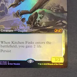 MTG - 1x Kitchen Finks - Ultimate Masters - Extended Art - NM - Foil Magic 2018 - Image 5