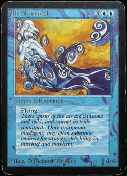 Magic: The Gathering Air Elemental ALPHA Uncommon MTG [LP] | EN 1993 - Image 1