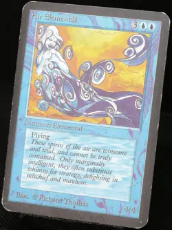 Magic: The Gathering Air Elemental ALPHA Uncommon MTG [LP] | EN 1993 - Image 3