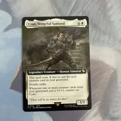 MTG Final Fantasy Cyan, Vengeful Samurai - Borderless Magic The Gathering - Image 1