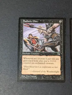 MTG - 2x Sadistic Glee - Tempest - NM/LP - Vintage - Magic The Gathering - 1997 - Image 5