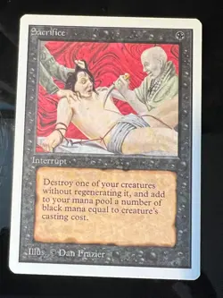 Magic the Gathering MTG Unlimited Sacrifice NM- Playset (4) (Beta Bob) - Image 2