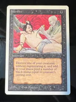 Magic the Gathering MTG Unlimited Sacrifice NM- Playset (4) (Beta Bob) - Image 4