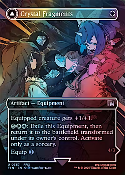 Crystal Fragments #357 FIN U (Borderless) (FOIL) MTG Final Fantasy - Image 1