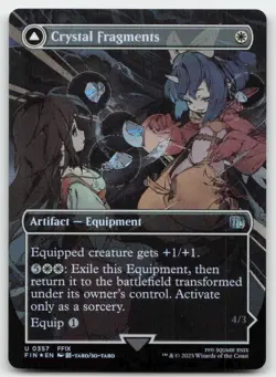 Crystal Fragments #357 FIN U (Borderless) (FOIL) MTG Final Fantasy - Image 1