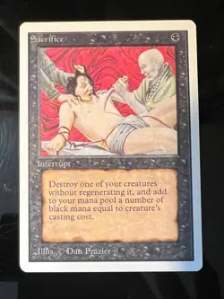 Magic the Gathering MTG Unlimited Sacrifice NM Playset (4) (Beta Bob) - Image 4