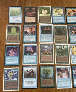 Vintage lot of 29 Magic the Gathering MTG cards from mid 1990s - Various Types - Image 3