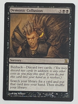 MTG - 1x Demonic Collusion - Time spiral - NM - Rare - Black Magic The Gathering - Image 1