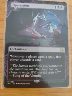 MTG Oppression 0032 Wilds of Eldraine Enchanting Tales M/NM Free UK P&P - Image 1