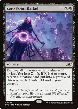Zero Point Ballad NM Edge of Eternities MTG Magic the Gathering Black Eng Card - Image 1