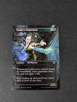 MTG - 1x Nadier's Nightblade - Commander Masters - CMM - NM Extended Art - Magic - Image 3