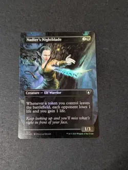MTG - 1x Nadier's Nightblade - Commander Masters - CMM - NM Extended Art - Magic - Image 2