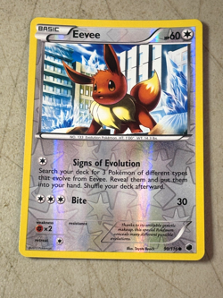 Eevee 90/116 Reverse Holo Plasma Freeze LP Pokemon Card - - Image 1