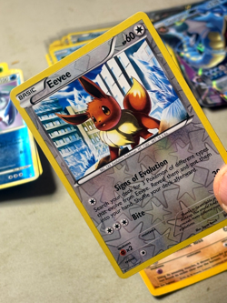 Eevee 90/116 Reverse Holo Plasma Freeze LP Pokemon Card - - Image 2