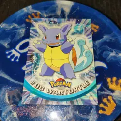 1999 Topps TV Series #08 Wartortle Pokemon Blue Label - Image 1