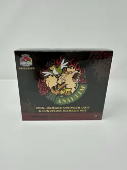 Pokemon Worlds Anaheim 2025 Exclusive Pokemon Center Arcanine Dice Set - Image 1