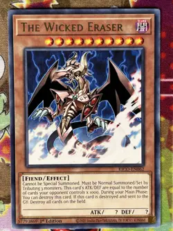 Yugioh The Wicked Eraser KICO-EN062 Single - Image 1