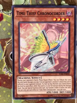 Yugioh Time Thief Chronocorder IGAS-EN018 Unlimited Single - Image 1
